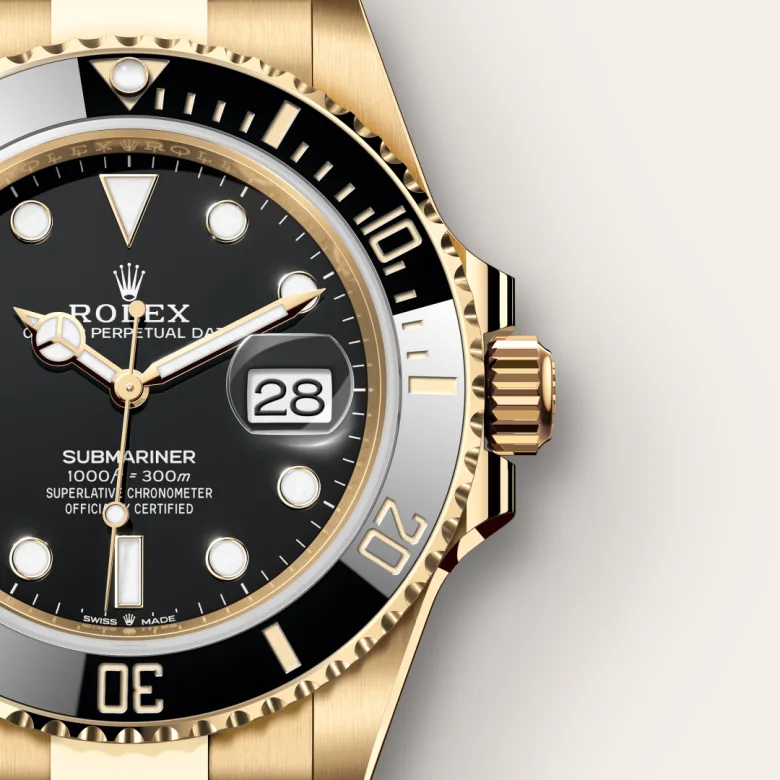 rolex Submariner in 18 kt yellow gold, M126618LN-0002 - bromberg's