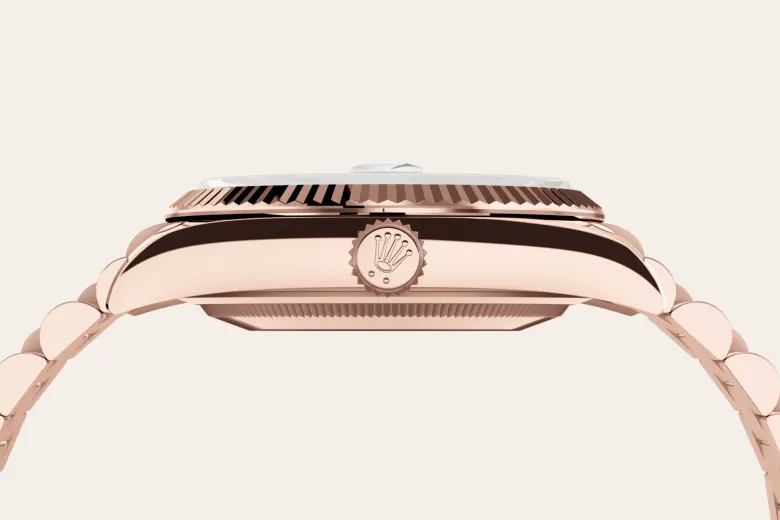rolex Day-Date in 18 kt Everose gold, M128235-0009 - bromberg's