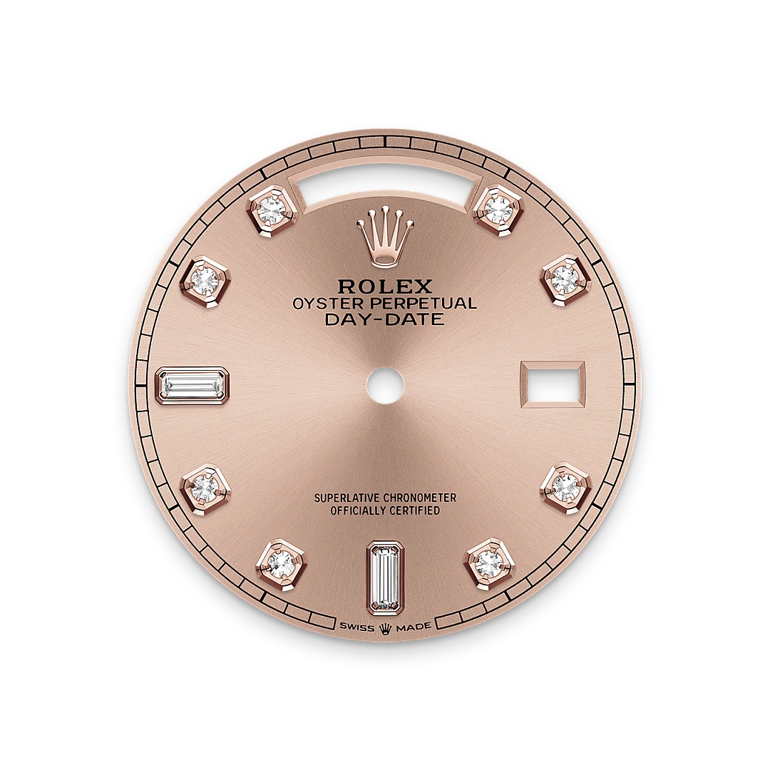 rolex Day-Date in 18 kt Everose gold, M128235-0009 - bromberg's