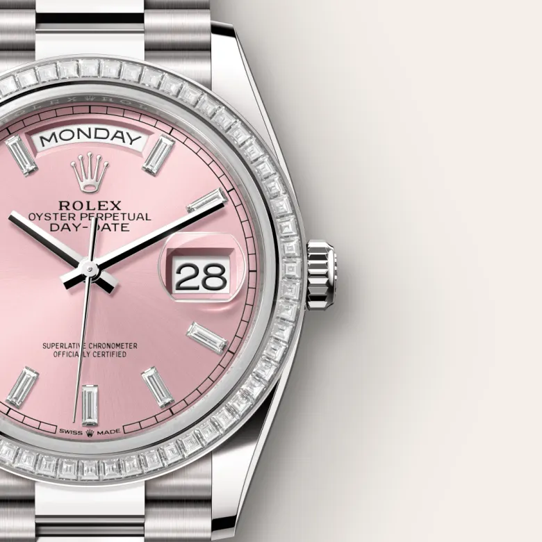 rolex Day-Date in 18 kt white gold, M128399TBR-0029 - bromberg's