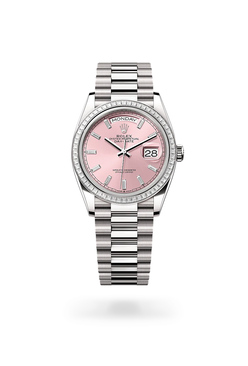 rolex Day-Date in 18 kt white gold, M128399TBR-0029 - bromberg's