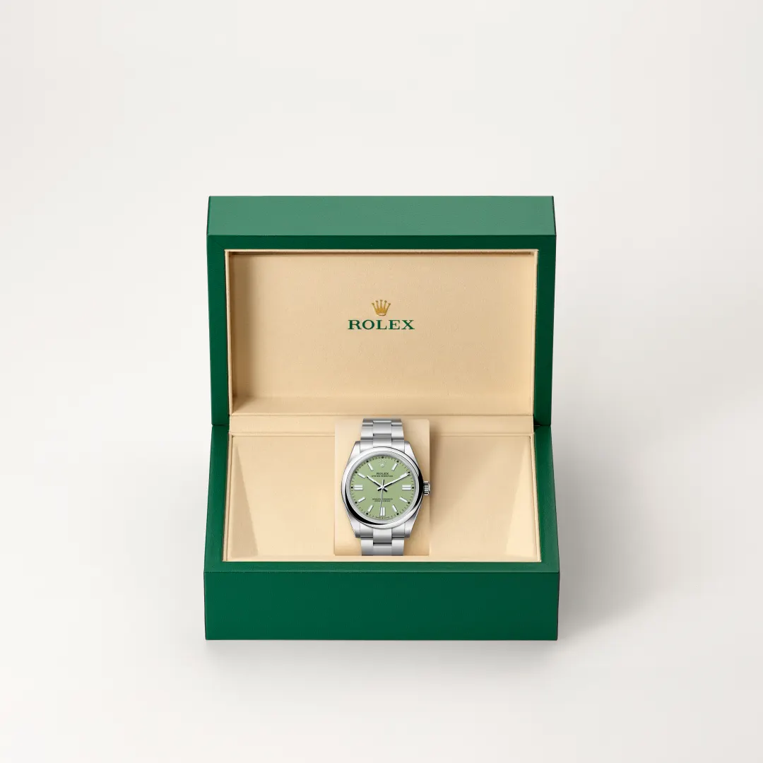 rolex Oyster Perpetual in Oystersteel, M134300-0006 - bromberg's