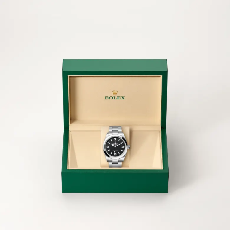 rolex Explorer in Oystersteel, M224270-0001 - bromberg's