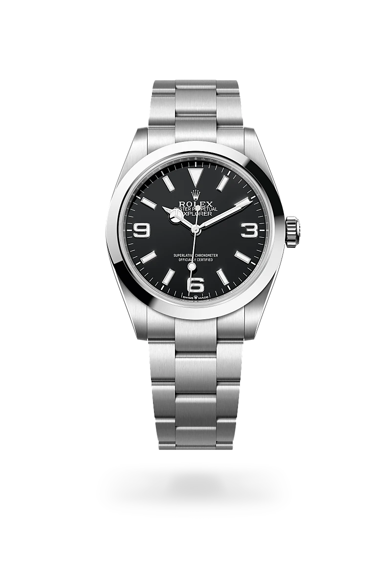 rolex Explorer in Oystersteel, M224270-0001 - bromberg's