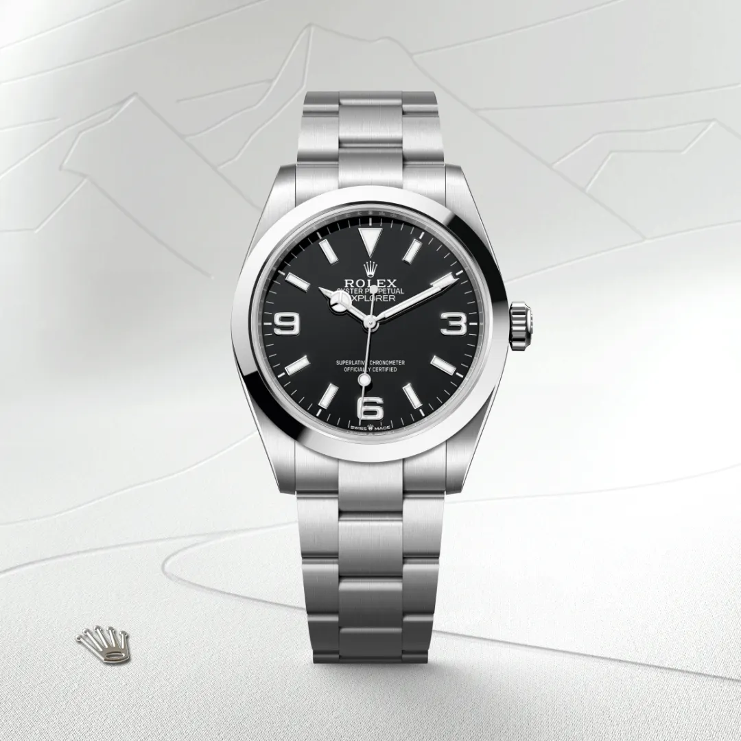 rolex Explorer in Oystersteel, M224270-0001 - bromberg's