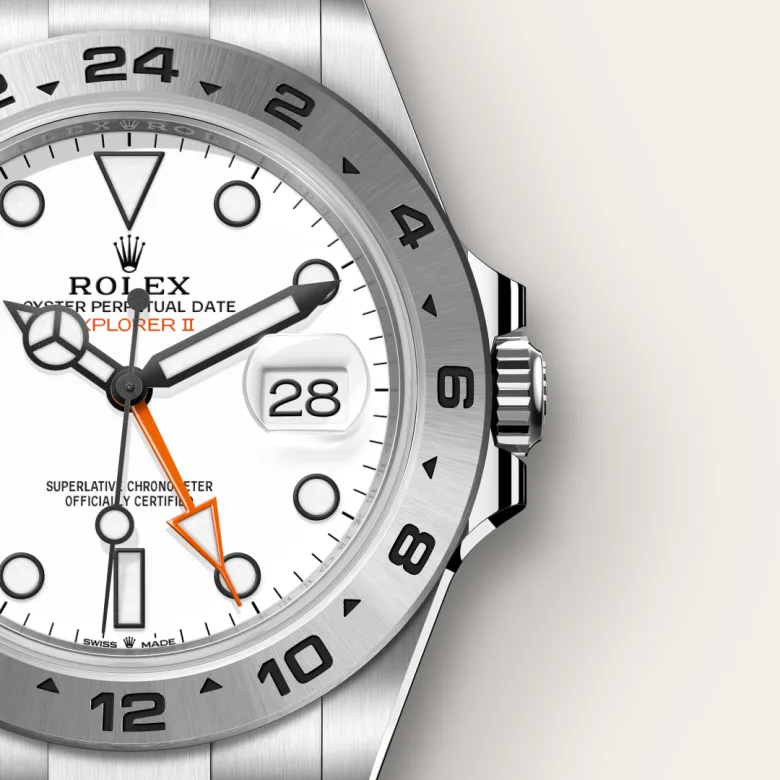 rolex Explorer II in Oystersteel, M226570-0001 - bromberg's