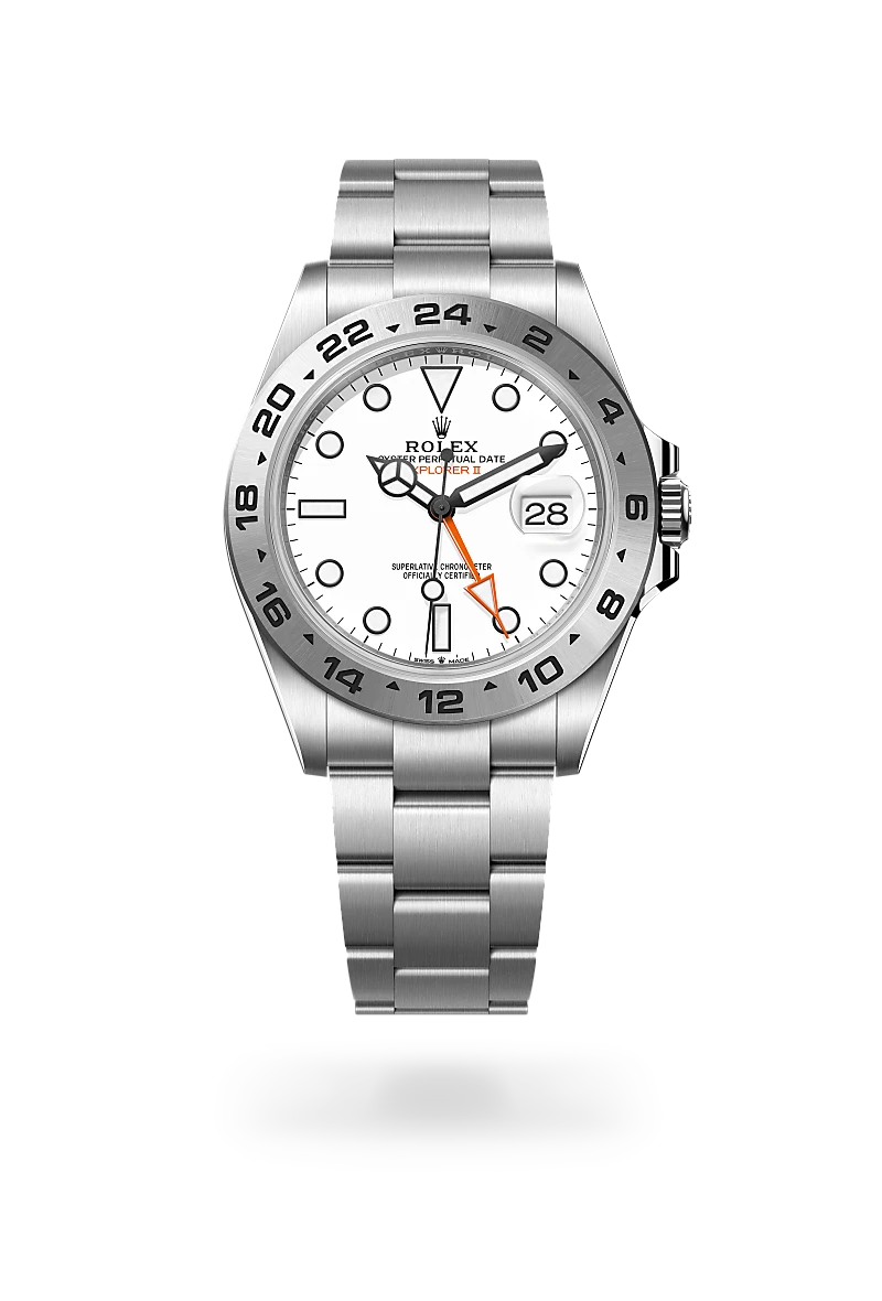 rolex Explorer II in Oystersteel, M226570-0001 - bromberg's