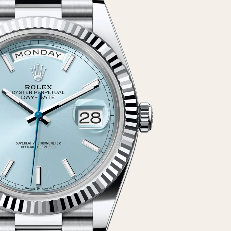 rolex Day-Date in Platinum, M228236-0018 - bromberg's