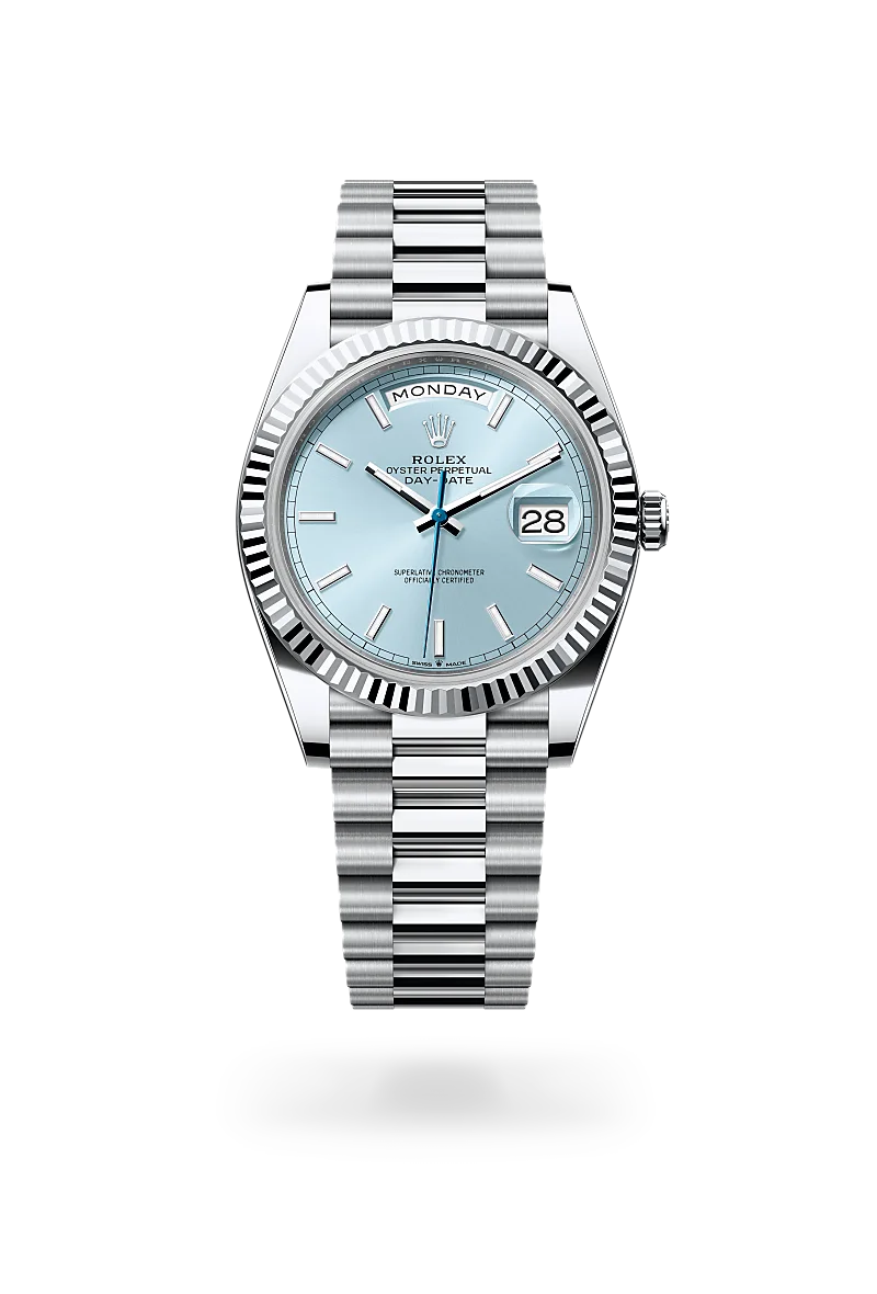 rolex Day-Date in Platinum, M228236-0018 - bromberg's