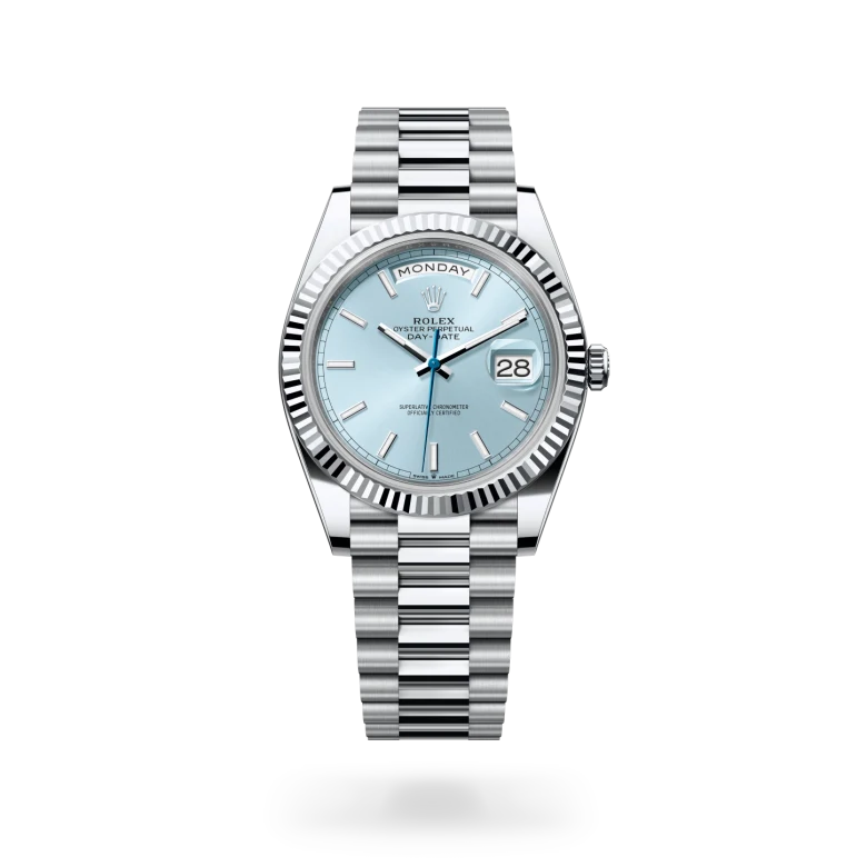 rolex Day-Date in Platinum, M228236-0018 - bromberg's