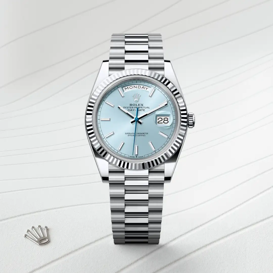 rolex Day-Date in Platinum, M228236-0018 - bromberg's