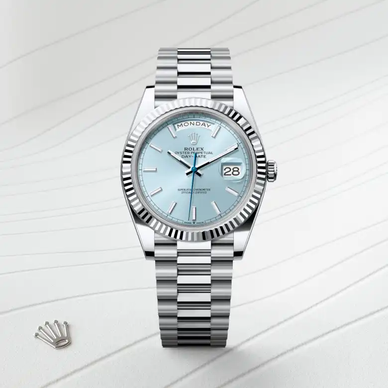rolex Day-Date in Platinum, M228236-0018 - bromberg's