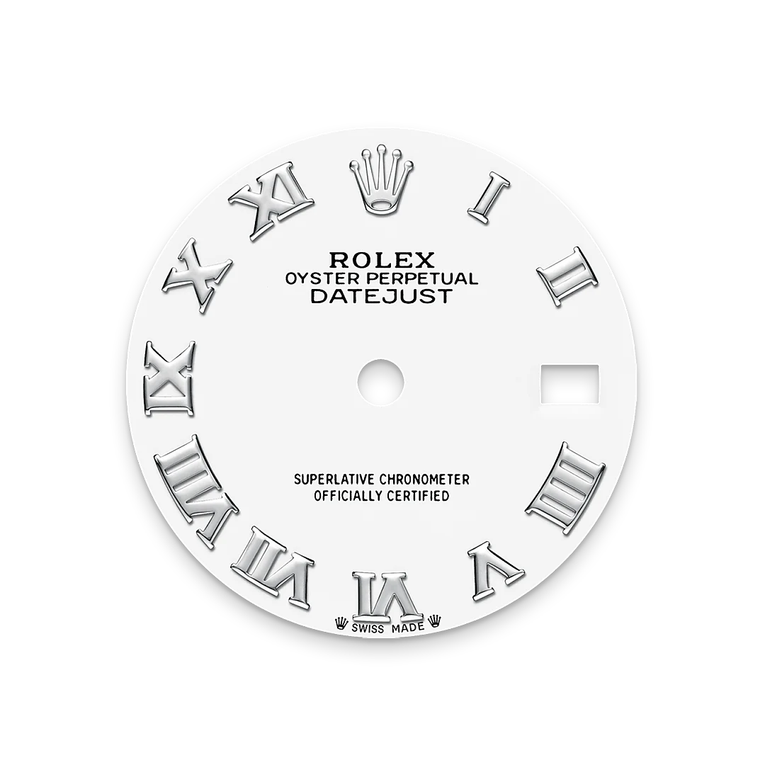 rolex Lady-Datejust in White Rolesor - combination of Oystersteel and white gold, M279174-0020 - bromberg's