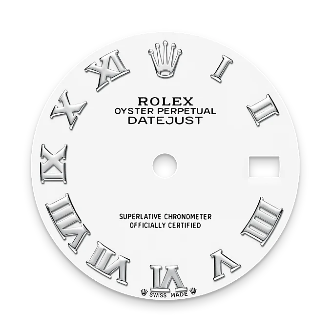 rolex Lady-Datejust in White Rolesor - combination of Oystersteel and white gold, M279174-0020 - bromberg's