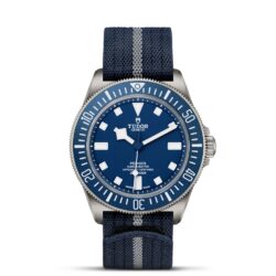 TUDOR Pelagos FXD Titanium case, 42mm in diameter, 12.75mm thick, 52mm from lug to lug, satin-brushed finish Fixed bracelet bars Steel case back - M25707B-0001 at Bromberg's