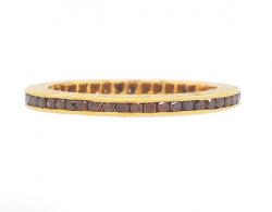 Sethi Couture Channel Burnt Orange Diamond Band