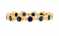 Sethi Couture Blue Sapphire Petit Bubble Band