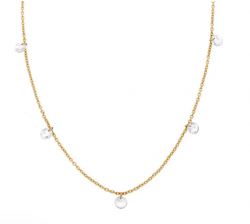 Sethi Couture Cien 5 Stone Diamond Drop Necklace