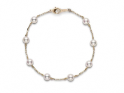 Mikimoto Akoya Cultured Pearl Station Bracelet