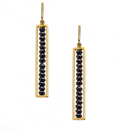Sethi Couture Leila Black Diamond Drop Earrings