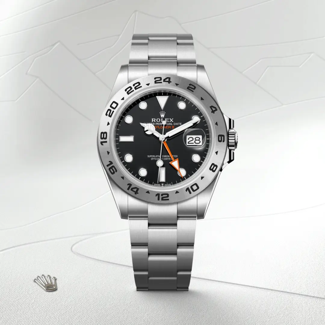rolex Explorer II in Oystersteel, M226570-0002 - Bromberg's