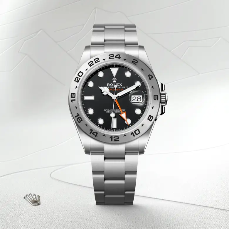 rolex Explorer II in Oystersteel, M226570-0002 - Bromberg's