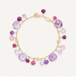 Marco Bicego Paradise Gold Amethyst And Pink Tourmaline Bracelet