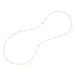 Marco Bicego Gold Bean Necklace With Diamonds