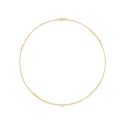 Marco Bicego Marrakech Gold Coil Necklace With Diamond Station
